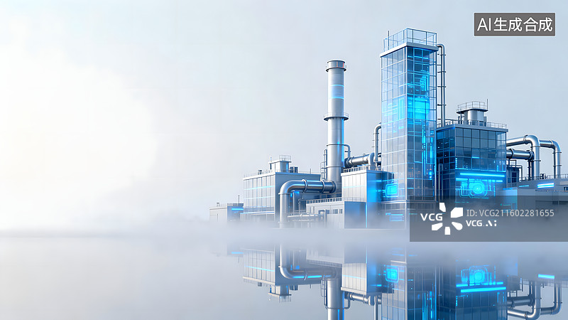 【AI数字艺术】工业主题科技背景图片素材