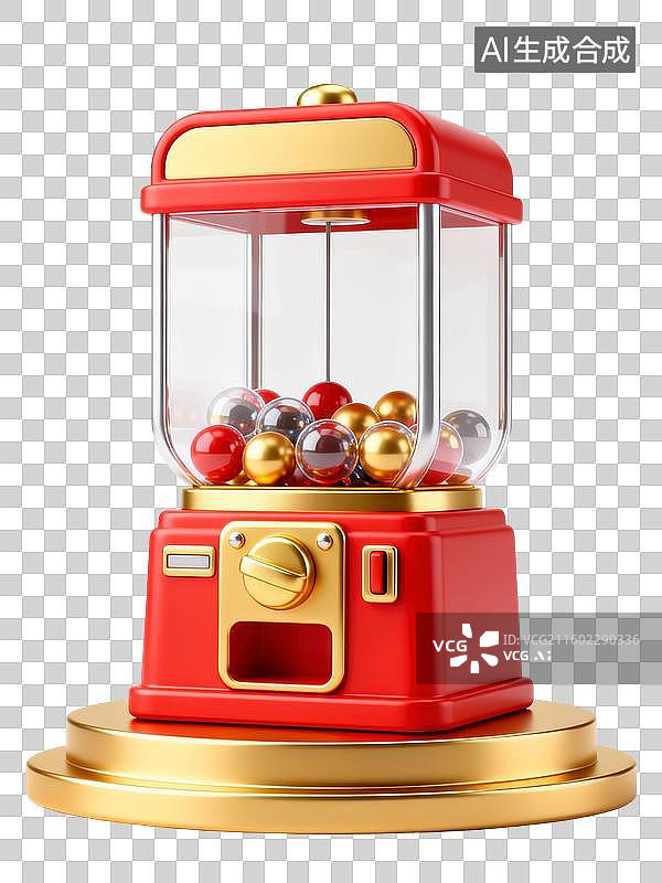 【AI数字艺术】抽奖福利机器插画图片素材