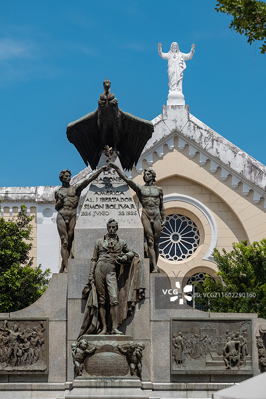 巴拿马城玻利瓦尔雕像图片素材