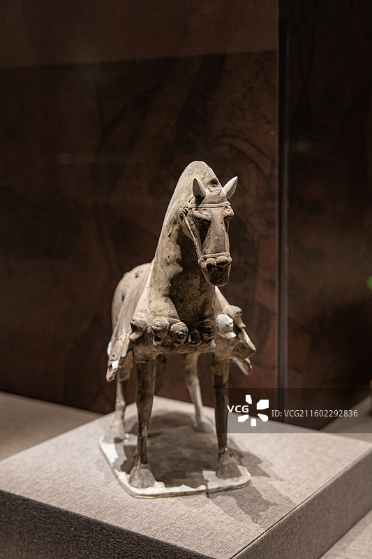 北齐 彩绘马 山西太原市王郭村北齐娄睿墓出士 太原市博物馆图片素材