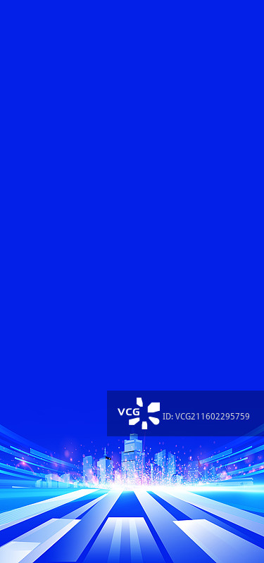 科技风格会议手机海报背景，几何渐变风格手机背景图片素材