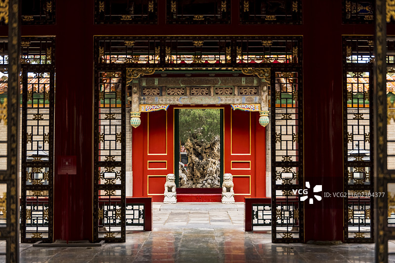 霜降时节探秘乾隆皇帝精心打造别有洞天的乾隆花园图片素材