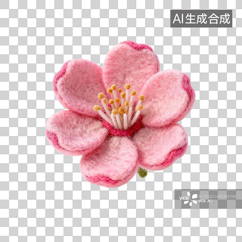 【AI数字艺术】粉红色的桃花图片素材