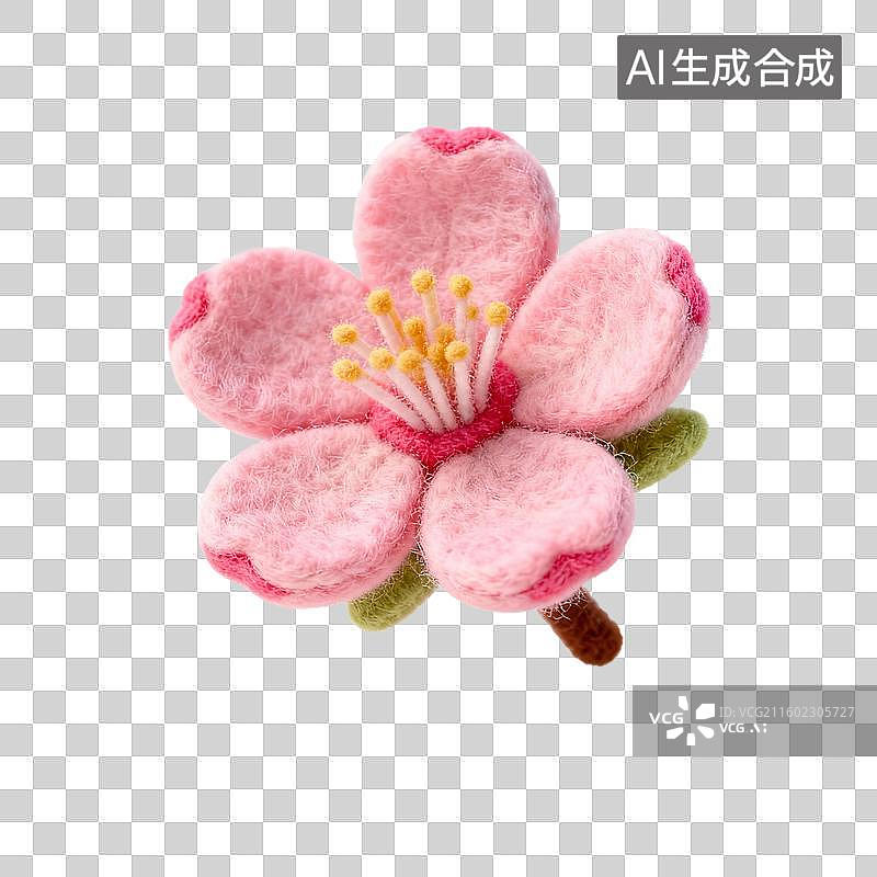 【AI数字艺术】粉红色的桃花图片素材