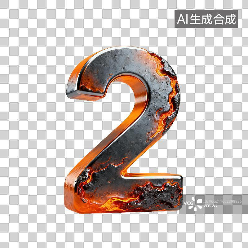 【AI数字艺术】3D金熔岩流动属光泽数字元素图片素材