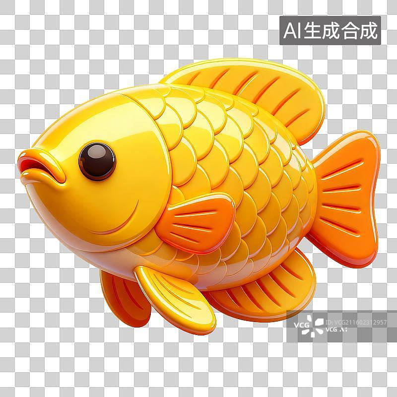 【AI数字艺术】水中金龙鱼图片素材