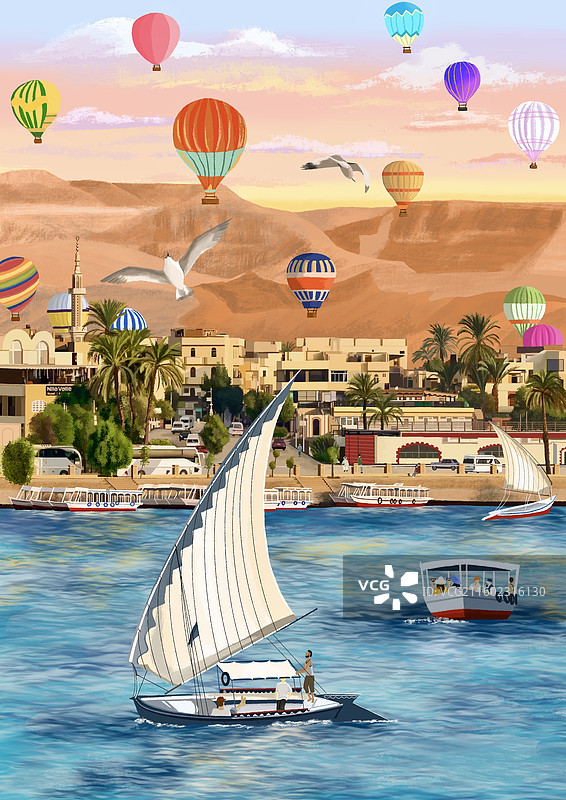 埃及卢克索图片素材