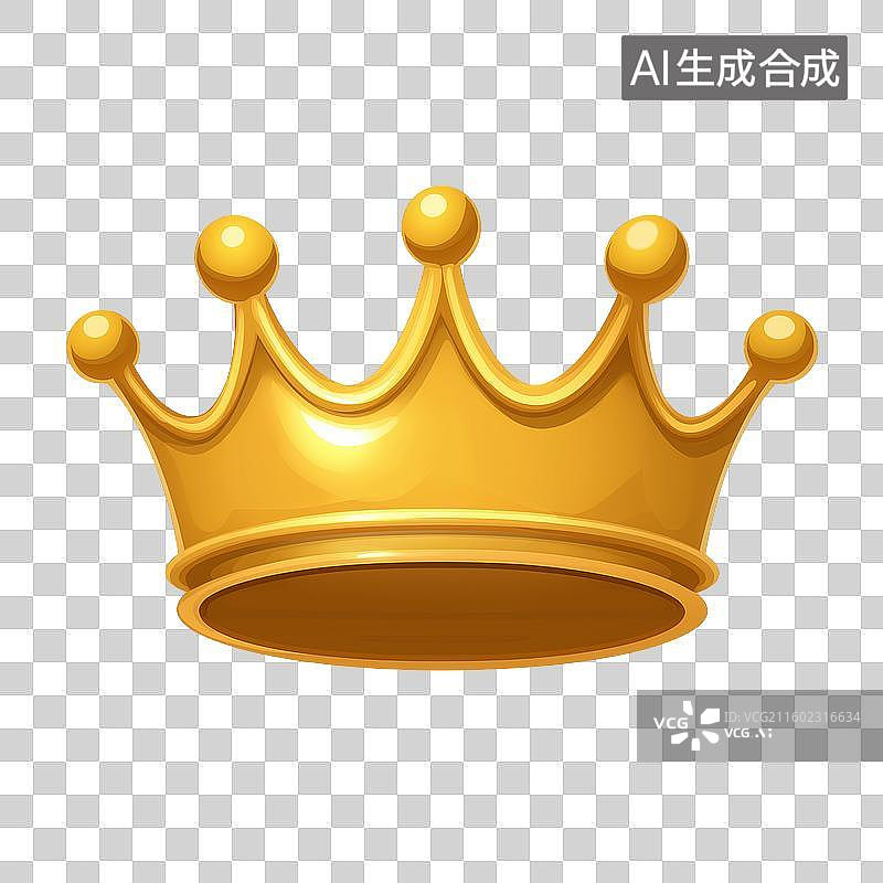 【AI数字艺术】金色皇冠图片素材