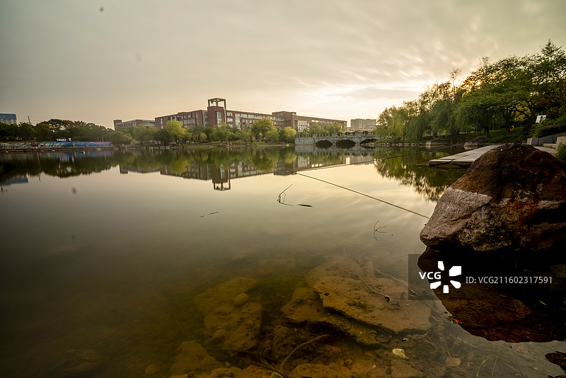 长沙理工大学云塘校区云影湖图片素材