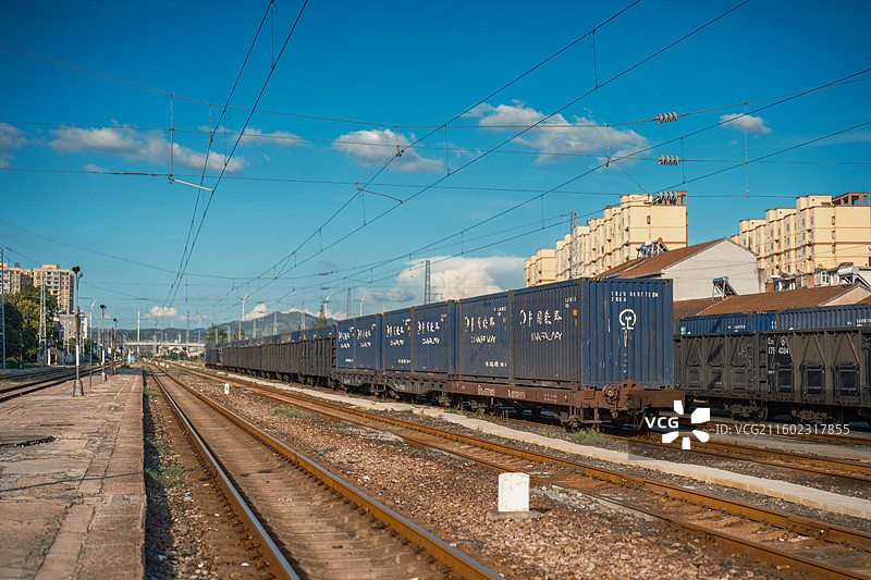 广水西站 铁路 集装箱 货运图片素材
