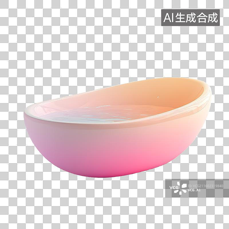 【AI数字艺术】3D卡通洗澡盆图片素材