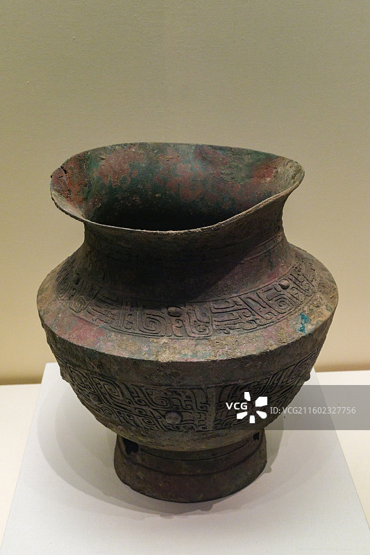 青铜尊 商前期 1953年河南郑州白家庄出土 中国国家博物馆“古代中国基本陈列”图片素材
