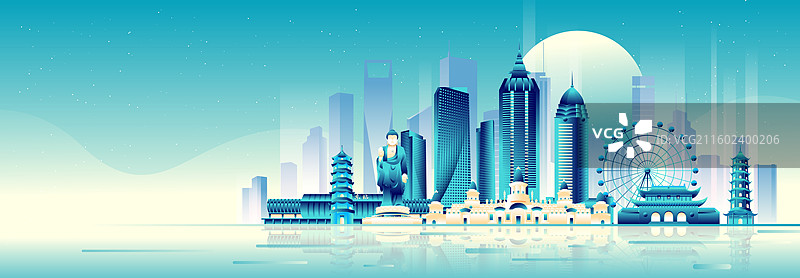 无锡城市建筑科技现代矢量插画图片素材