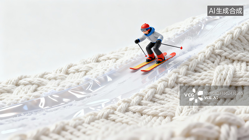 【AI数字艺术】冬季滑雪运动，滑雪运动图片素材
