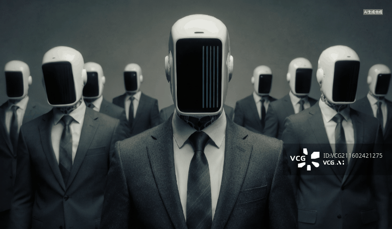 【AI数字艺术】无面之人图片素材