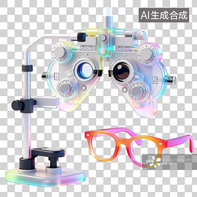 【AI数字艺术】3D轻拟物科技感医疗用品元素建模图片素材