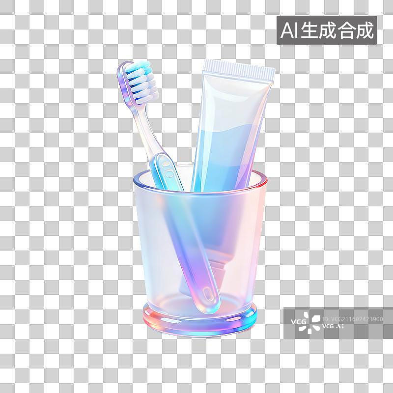 【AI数字艺术】3D轻拟物科技感医疗用品元素建模图片素材