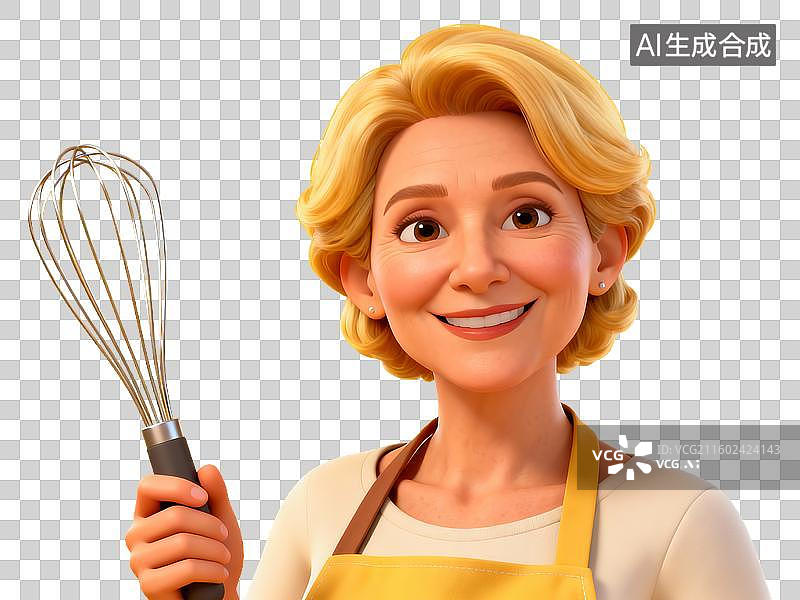 【AI数字艺术】38 妇女节主题 女性厨师烘焙师免抠素材图片素材