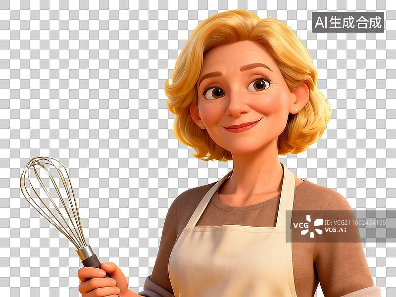 【AI数字艺术】38 妇女节主题 女性厨师烘焙师免抠素材图片素材