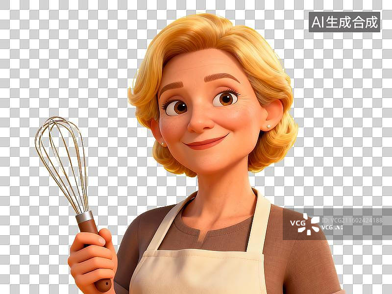 【AI数字艺术】38 妇女节主题 女性厨师烘焙师免抠素材图片素材