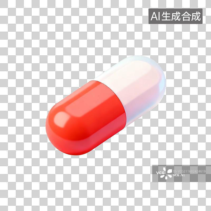 【AI数字艺术】3D轻拟物科技感医疗用品元素建模图片素材