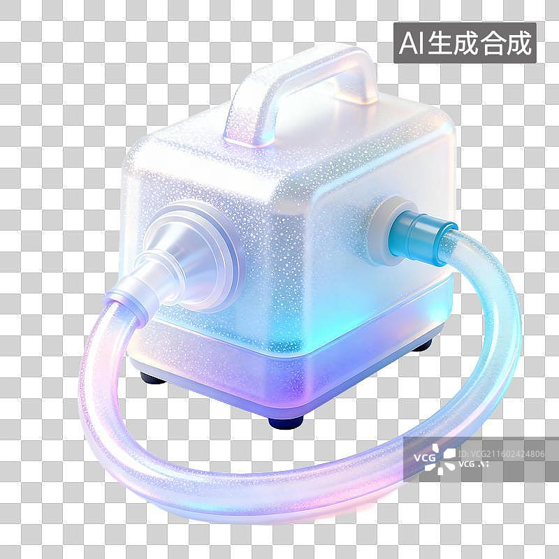 【AI数字艺术】3D轻拟物科技感医疗用品元素建模图片素材