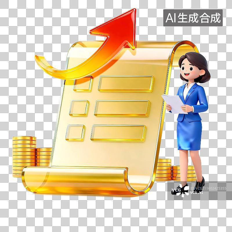 【AI数字艺术】3D金融商务基金理财产品理财顾问财务报表数据银行业证券交易所图片素材