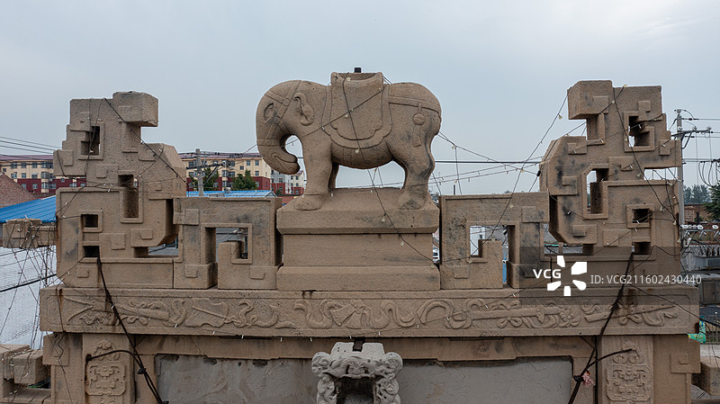 晋中市祁县白圭村王氏节孝坊图片素材