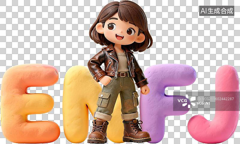 【AI数字艺术】mbti理论职业心理性格测试外交家NF型人格ENFJ主人公外向直觉情感判断3D手工超轻黏土橡皮泥风格图片素材