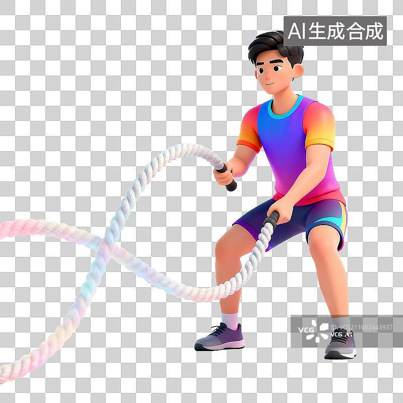 【AI数字艺术】现代可爱风轻拟物元素建模图片素材