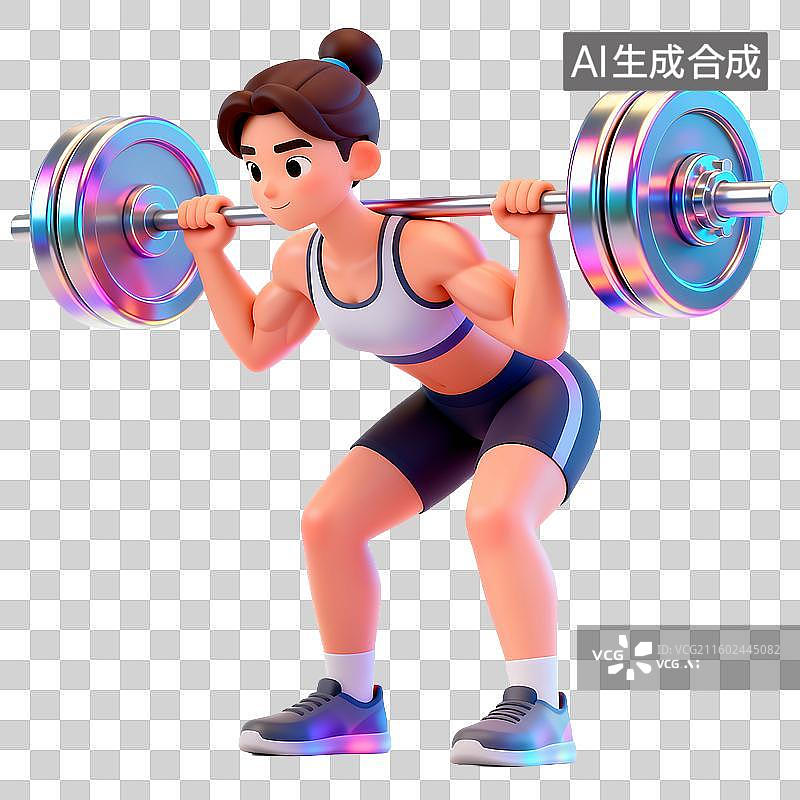 【AI数字艺术】现代可爱风轻拟物元素建模图片素材