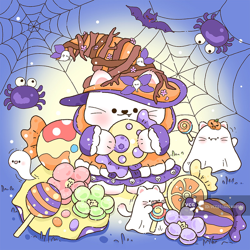 万圣节插画图片素材