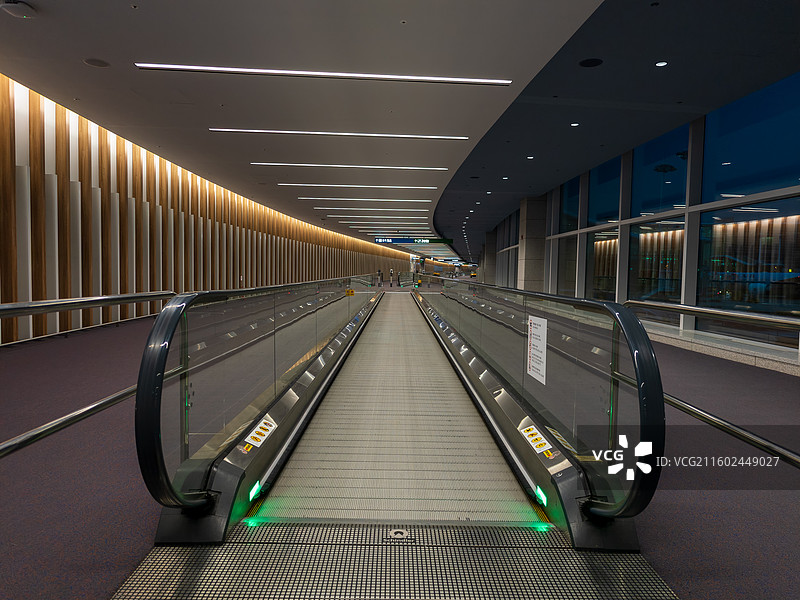 首尔仁川国际机场自动步道图片素材