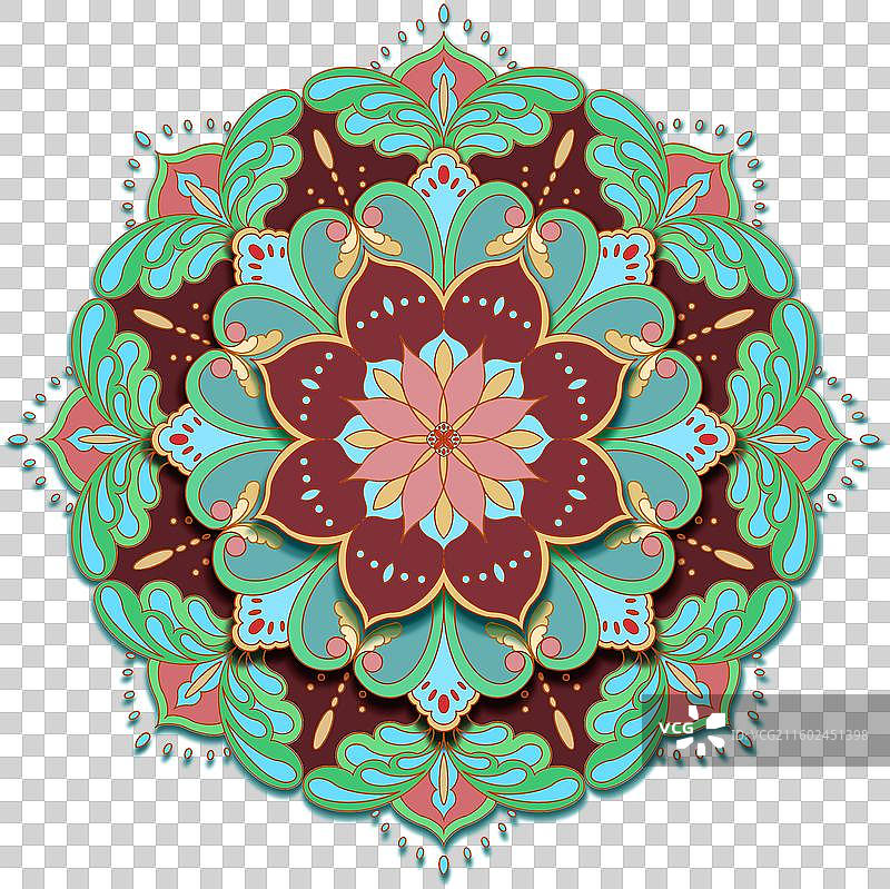 宝相花纹图片素材