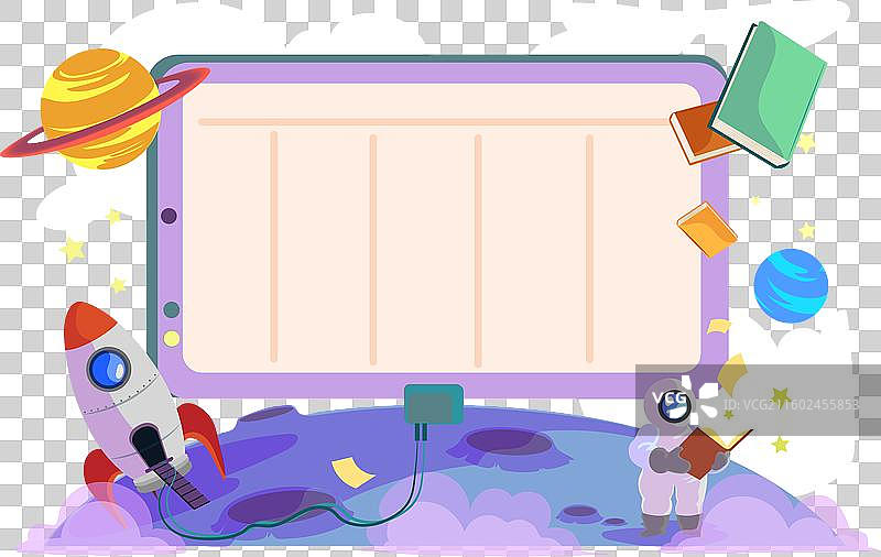 详细的开学时间表模板图片素材