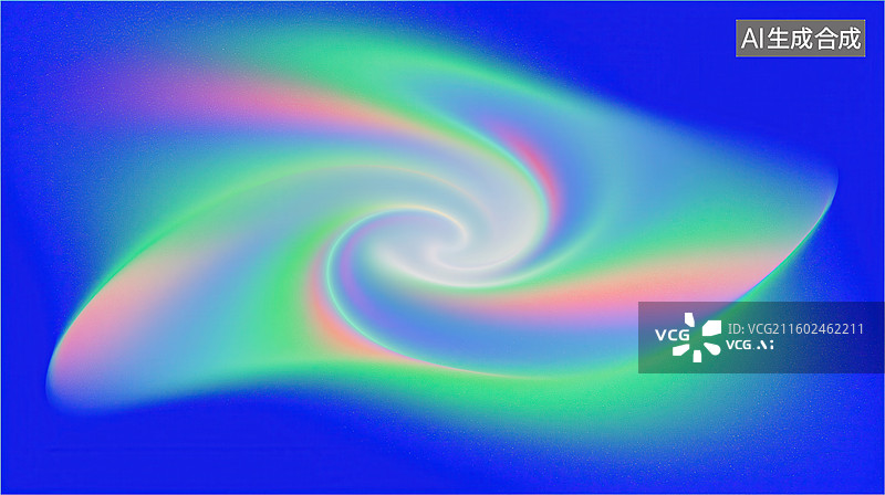 【AI数字艺术】抽象蒸汽波荧光色量子传输螺旋体图案3D立体图像插画图片素材