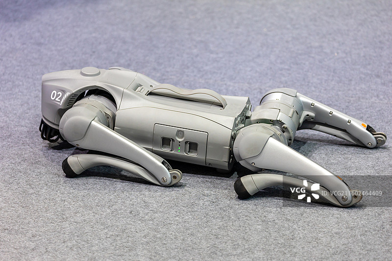 2025年深圳CEIC消费电子创新大会上的各式四足机器人展示图片素材