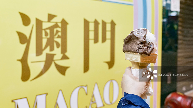 澳门文旅澳门美食柠檬车露冰淇淋多视角美食静物图片素材