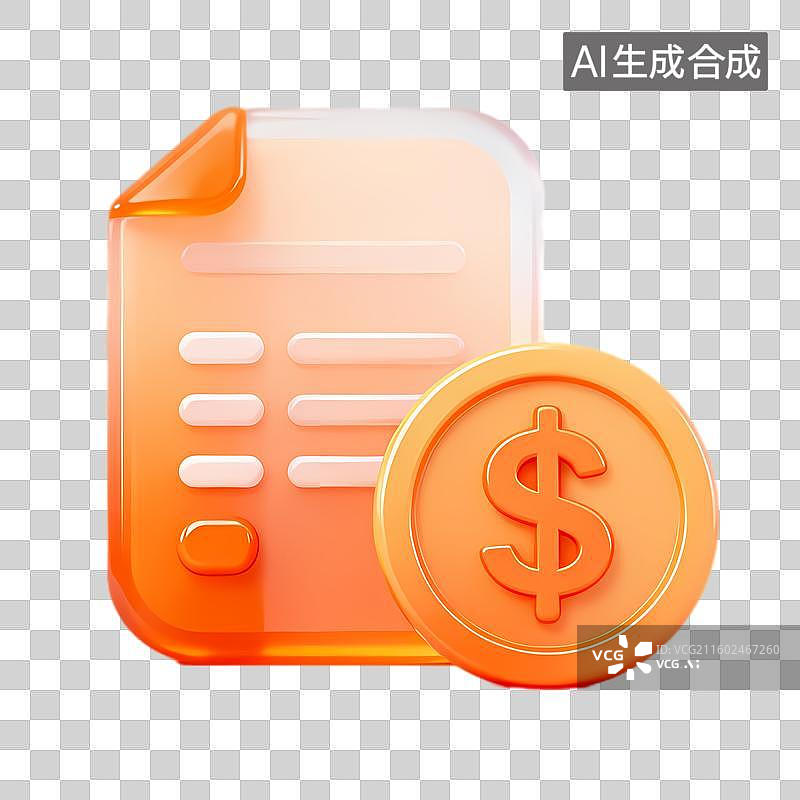 【AI数字艺术】与财务记录和美元符号相关的文档图片素材