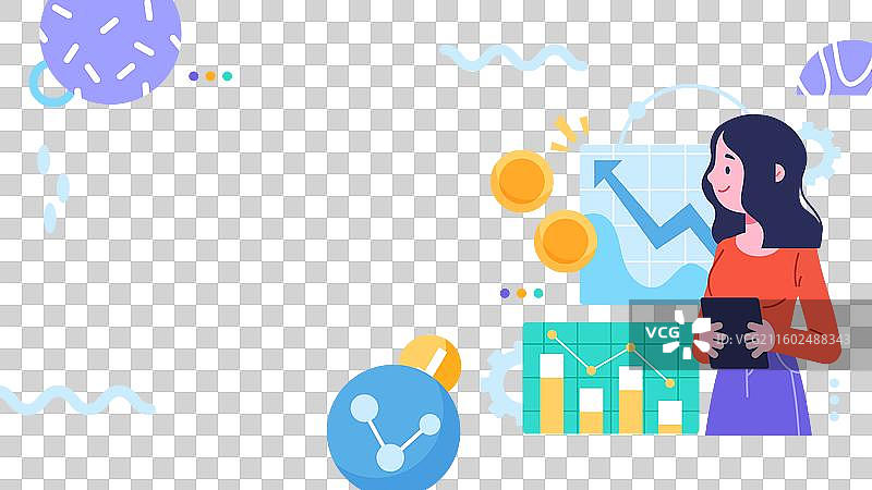 手绘商务研讨会YouTube缩略图图片素材