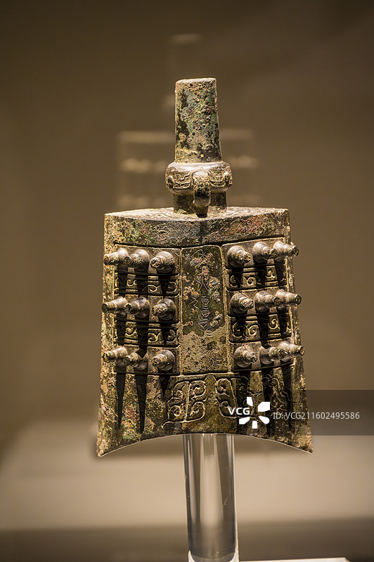山西省太原博物馆展出文物——曲沃县北赵晋侯墓地出土西周青铜晋侯苏钟图片素材