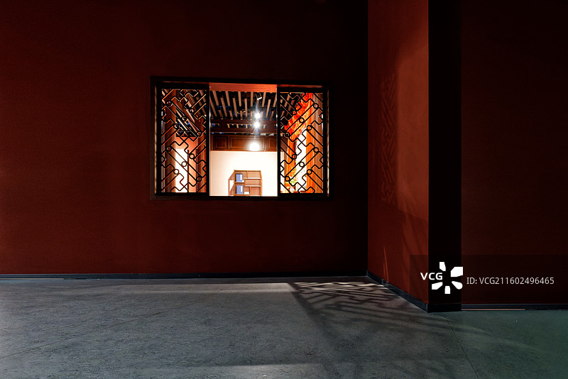 中国古代建筑局部，窗图片素材