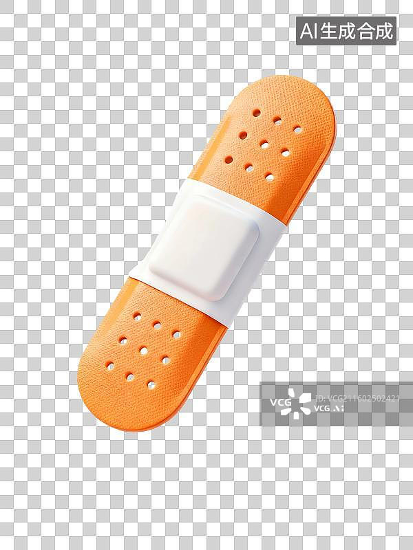 【AI数字艺术】3D卡通创可贴插画图片素材