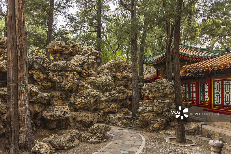霜降时节探秘乾隆皇帝精心打造别有洞天的乾隆花园图片素材