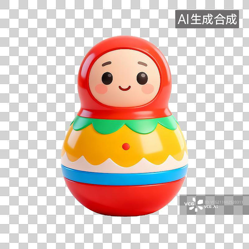 【AI数字艺术】不倒翁玩具图片素材