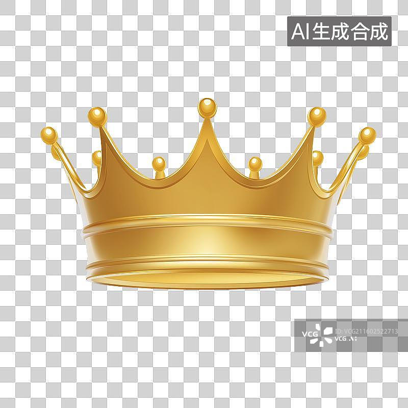 【AI数字艺术】金色皇冠图片素材