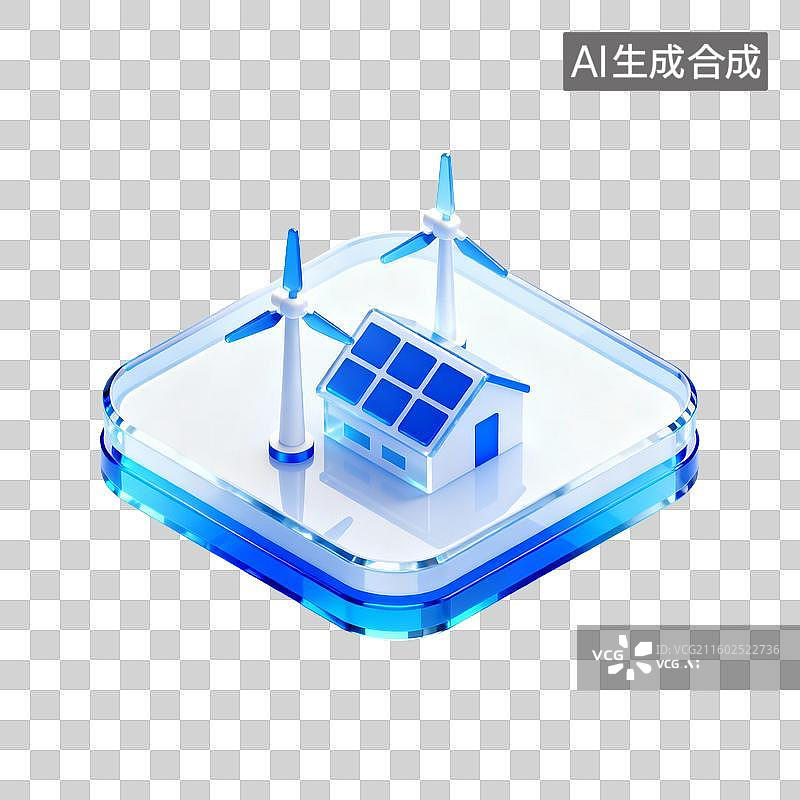 【AI数字艺术】智能微电网图片素材