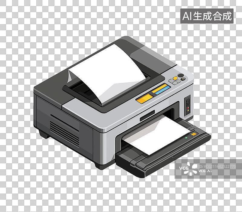 【AI数字艺术】打印机图片素材