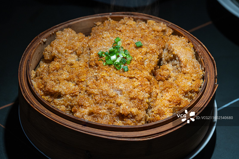 粉蒸肉 粉蒸排骨 特写 川湘菜 美食图片素材