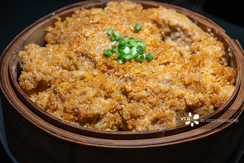 粉蒸肉 粉蒸排骨 特写 川湘菜 美食图片素材